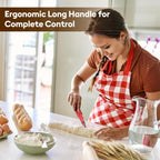 MOJOHAND Bread lame for Dough, Magnetic & Reusable Bread Lame Dough Scoring Tool, Anti-Slip Handle with Long Retractable Razor blades, Sourdough Scoring tool for Bread Making(Red)