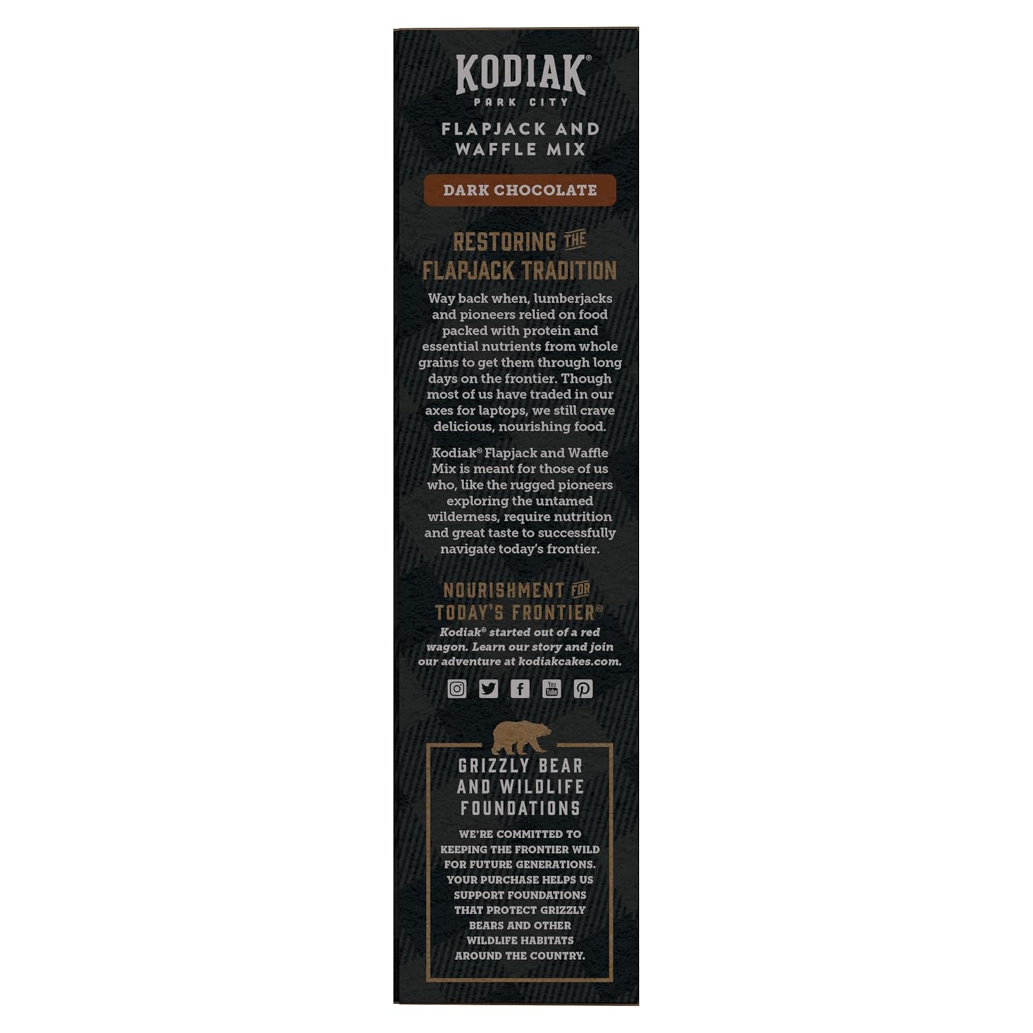 Kodiak Cakes Protein Pancake Power Cakes, Flapjack and Waffle Baking Mix, Dark Chocolate, 18 Ounce (Pack of 6)