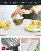 Pure White Plastic Table Cover Protector, 48" Round Waterproof Easy Flat PVC Desk Pad Mat, 1.5mm Thick Vinyl Table Top Protector for Dining Room Table, Office, Dresser