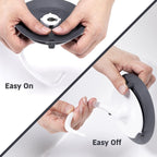 Dough Hook Shield For Kitchen Aid - Prevents Your Dough from Climbing Up and Clogging Up Your Mixer – Mess Free Mixer Accessory Compatible With KitchenAid C Shape Dough Hooks (Dark Grey)