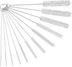 Straw Cleaner Brush Set, 12-Piece 11.8 Inch Long Botthle Cleaning Brush, Nylon Tube Brush Kit for Straws on Tumbler, Water Bottle, Sippy Cup and Pipes, Tubes or Tea Pot Spout