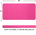 Silicone Dish Drying Mat for Multiple Usage,Easy clean,Eco-friendly,Heat-resistant Silicone Mat for Kitchen Counter or Sink,Refrigerator or Drawer Liner Rose 5XL 36inches x 18inches