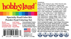 Hobbyland Powder Food Color Kit, Specialty Powder Food Coloring Set, 8 Colors, 4 Gram Jars