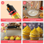 Food Coloring Set for Cake Decorating Rainbow Edible Food Dye for Baking Royal Icing Cookie Supplies Gluten Free 14x12ml Food Grade Liquid Food Color Kit, 0.4 Fl. Oz/Bottles