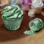 BAKELL Christmas Green Edible Glitter, 25 Grams | TINKER DUST Edible Glitter | KOSHER Certified | 100% Edible Glitter | Cakes, Cupcakes, Cake Pops, Drinks, Dessert Vegan Glitter & Dusts (25g, Christmas Green)