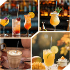 10Pcs Coffee Stir Sticks, Reusable Stir Sticks for Coffee Bar, Cocktail Drink Stirrer Spoon with Small Rectangular Paddles, Stainless Steel Swizzle Stick for Cocktails