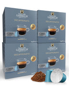 Gran Caffè Garibaldi Decaffeinated Espresso Pods, Italian Roasted Coffee, Decaf Capsules Compatible with Nespresso Original Line Machines, Nitrogen Flushed Intense & Rich Aroma - Decaffeinato (Aluminum) 200 Cups
