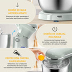 Electric Stand Mixer,660W 10 Speeds Tilt-Head Food Mixer, 3-IN-1 Kitchen Mixer for Daily Cooks with 6.5 QT Bowl,Dough Hook, Beater, Whisk (Morandi Green)