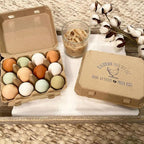 "Vintage Egg Cartons for 12 Large Eggs – Classic 3x4 Layout – Durable Recycled Cardboard – Farmhouse Style – Eco-Friendly Packaging - Tan 200 Pack