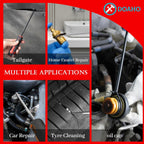 17Pcs Mechanic Hook and Pick Tool Set & Car Trim Removal Kit with Fastener Clip Pliers,Rivet Puller,Magnetic Pickup,Gasket Scraper,Non-Scratch Plastic Pry Tools for Automotive Repair-Red