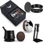 Espresso Machine Accessories 58mm Barista Tools Includes Blind Coffee Shaker, Calibrated Tamper, Coffee Distributor, Portafilter Funnel, Puck Screen and WDT Espresso Stirrer