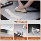 Stainless Steel Cutting Boards for Kitchen,304 Stainless Steel Chopping Boards with Lip and Non-slip silicone pad for Countertop Cutting Meats Fruits,Easy To Clean (15.7 * 19.6 * 0.06inch)