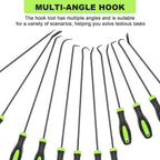 12PCS Automotive Hook and Pick Tool Set,Long & Mini Precision Puller Remover Tool Kit for Auto O-Ring,Seal & Gasket Removal,Mechanic Professional Tools,Car Repair Essentials