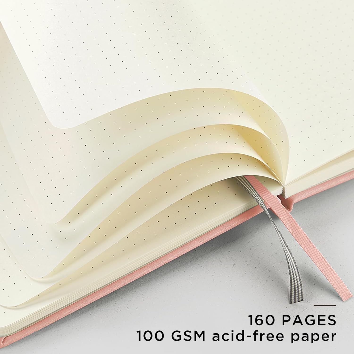 &And Per Se Dotted Journal Notebook, A5 Hardcover Bullet Dotted Journal, 160 Pages 100 gsm Thick Dotted Paper, 3 Sheets of Stickers Included - 5.7'' x 8''（Violet）