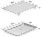 only fire Stainless Steel Baking Sheet with Rack Roasting Pans for Smokers and Pellet Grills Great Kitchen Baking Accessories