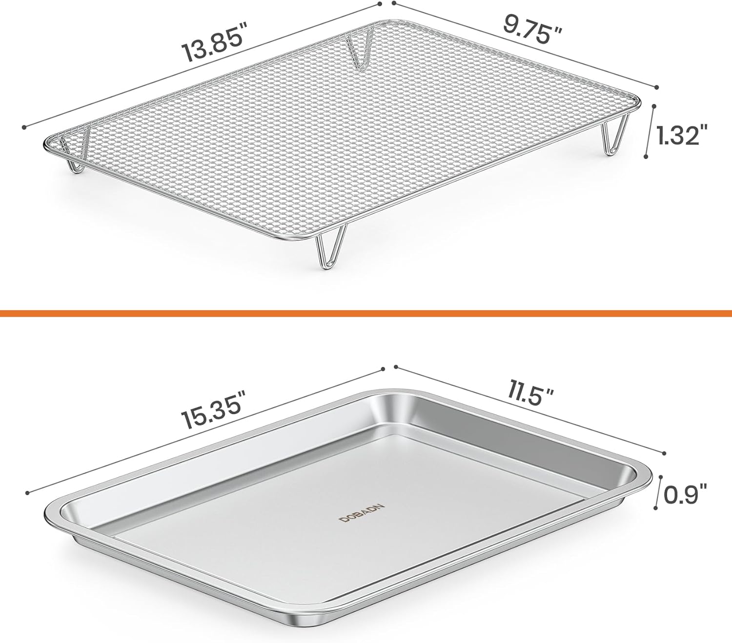 only fire Stainless Steel Baking Sheet with Rack Roasting Pans for Smokers and Pellet Grills Great Kitchen Baking Accessories