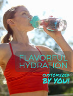 aquaFrut 32 OZ Fruit Infuser Water Bottle BPA-Free Fruit Infusion Sports Bottle - Flip Top Lid w Drinking Spout, Leak Proof, Made of Durable Tritan. Free Recipe eBook! (Teal)