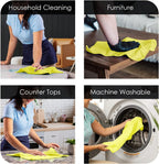 Avalon Towels Microfiber Cleaning Cloths (Value Pack of 36) Size 16" x 16", Highly Absorbent Cleaning Rags, Lint Free Cleaning Towels, Reusable and Washable, Microfiber Towels for Cars (Multi Color)