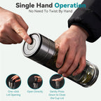 COMI Tea Bottle with Infuser,Double-Wall Glass Travel Mug with One Click Open Lid, Leak Proof Tea Infuser Bottle for Loose Leaf, Fruit & Flower Infused Drinks, Heat & Cold Resistant, Tea Gift Set