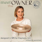 Mora Ceramic Chips and Dip Serving Tray: Large Divided Party Bowl Set for Chips & Salsa, Veggies & Dip, Fruit, Snacks, Entertaining, Hosting, etc. Minimalist Design for the Modern Hostess - Chai