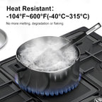 Premium Silicone Spatula Set, JXWING Flexible Heat Resistant Non-slip Handle Baking Cooking Rubber Spatulas, Black