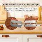 Bread Lame Sourdough Scoring Tool,Wooden Lame Bread Scoring Tool with 5 Razor Blades and Leather Storage Cover,UFO Bread Lame Dough Scoring Tool for Bread Baking