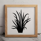 MAGJUCHE Grass Stencil 12 Inches, Reusable Grass Stencil for Painting DIY Crafts Decor