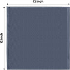 Artoid Mode 100% Cotton Dark Grey Waffle Weave Kitchen Dish Cloths, 12x12 Inch Ultra Soft Absorbent Quick Drying Kitchen Dish Towels Set of 6