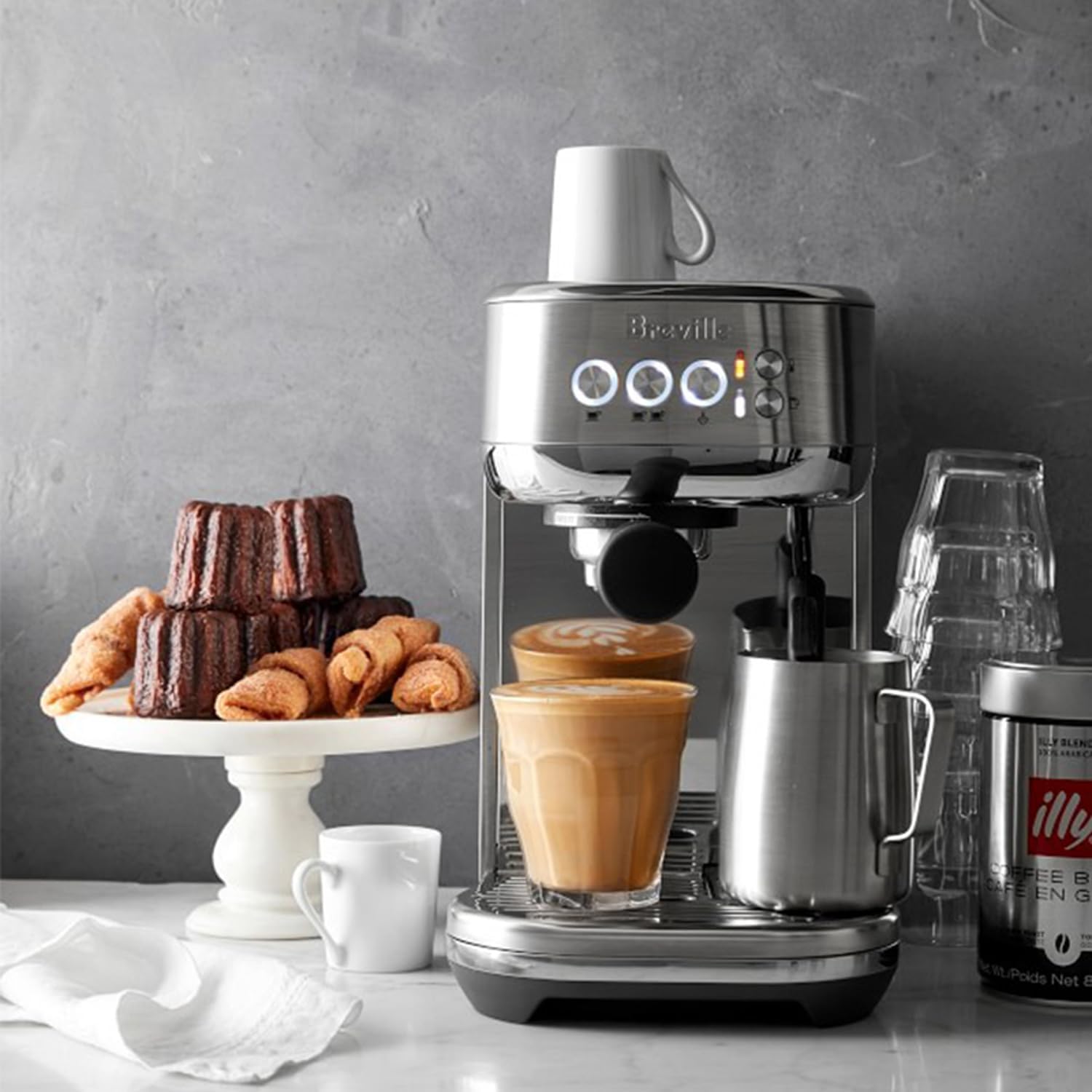 Milk Frothing Pitcher with BONUS Latte Art Pen, 12oz Milk Frother Cup with Clear Scale 304 Stainless Steel Cappuccino Espresso Machine Accessories for Barista Coffee Bar.