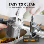 Electric Milk Frother and Steamer 4-in-1 with Stainless Steel Pitcher Cup(400ml/13.5oz), Auto Shut-Off, Hot & Cold Foam Maker and Milk Warmer for Coffee Cappuccinos, Dishwasher Safe