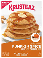 Krusteaz Baking Mix, Pumpkin Spice Complete Pancake Mix, Light & Fluffy, Made with Real Pumpkin & No Artificial Flavors or Preservatives, 16 OZ Box (Pack of 2)