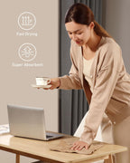 Fantasticlean Microfiber Cleaning Cloth Roll -75 Pack, Tear Away Microfiber Towels, 12" x 12", Reusable, Washable, Scratch Free, Ultra Absorbent for Car, Home Supplies (TAN)