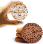 Personalized Family Cookie Stamps Customizable Last Name 3D Christmas Cookie Stamps For Fondant Frosting Decorating Cakes Molasses Cupcakes Great Baking Gift for Beginning Bakers