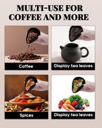 Coffee Dosing Tray, Food Grade Silicone Coffee Bean Dosing Cup for Barista Tool for Home, kitchen - Black