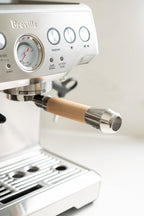 LILQ 54mm Naked Bottomless Portafilter Compatible with Breville Barista Express, Barista Pro, Bambino, and More – 18-20g basket included (Maple Fusion, 54mm Breville)