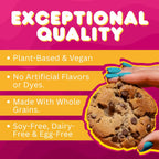 Whoa Dough Ready to Bake Cookie Dough Chocolate Chip – Certified Non-GMO, Kosher, Gluten Free – Plant-Based Snack Dough Made with Real Ingredients – 24 Pack