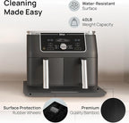 Ibyx Elegant Sliding Tray for Your Coffee Maker & Heavy Kitchen Appliances - Sturdy, Slides Easily from Under The Cabinet (Black, 16" W x 13" D)