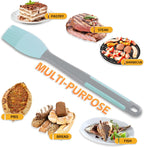 Silicone Pastry Basting Brush - 2Pcs Extra Long Silicone Basting Brush for Grilling,2inch Wide Heat Resistant Brushes Spread Oil Butter Sauce Marinade for Cooking Baking BBQ(Blue 2)