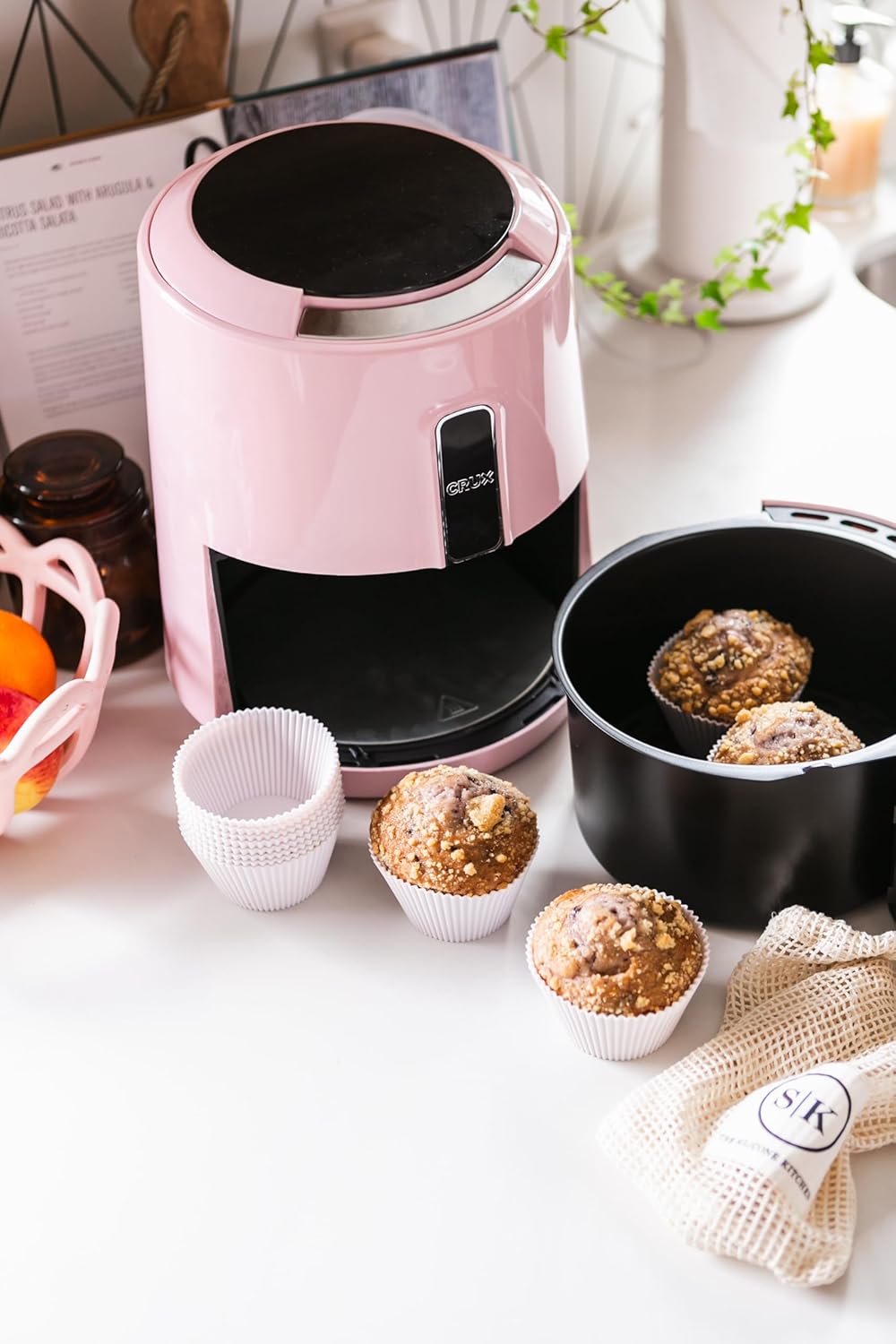 The Silicone Kitchen Reusable Silicone Baking Cups Gift Set Bundle, 24 Regular, 12 Jumbo, 24 Mini, Blue, Green, White