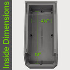 Plastic Containers for Organizing and Storage Bins for Closet, Kitchen, Office, Garage or Pantry Organization, Stackable Bins, Medium (11" x 5" x 5.5"), 8-Pack, Grey