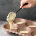 Non Toxic Nonstick 6 Cup Jumbo Muffin Pan | Large Cupcake Tin for Oven | Nontoxic Muffin Tins Big Size | PFOA Free Cupcakes Tray