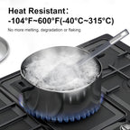 Premium Silicone Spatula Set, Flexible Heat Resistant Non-slip Handle Baking Cooking Rubber Spatulas, Grey