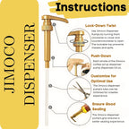 Jimoco® Syrup Pump Dispenser + Torani® CREME DE Banana Syrup, 25.4 oz - Coffee Syrup Pump & Flavoring Bundle