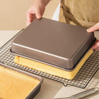 3 Pack Baking Sheet Pans, Deep Size Baking Pan Nonstick Cookie Sheet Brownie Cake Pan Bread Pan Toaster Oven Tray Bakeware (8.6 x 6.6 x 1.7'',11 x 9 x 2",12.7 x 10.6 x 2.4'')