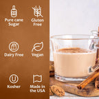 Syruvia Cinnamon Oatmeal Cookie Syrup - 25.4 fl oz. Kosher and Gluten-Free. Ideal for Enhancing Drinks, Sodas, Shakes, Desserts, and More.