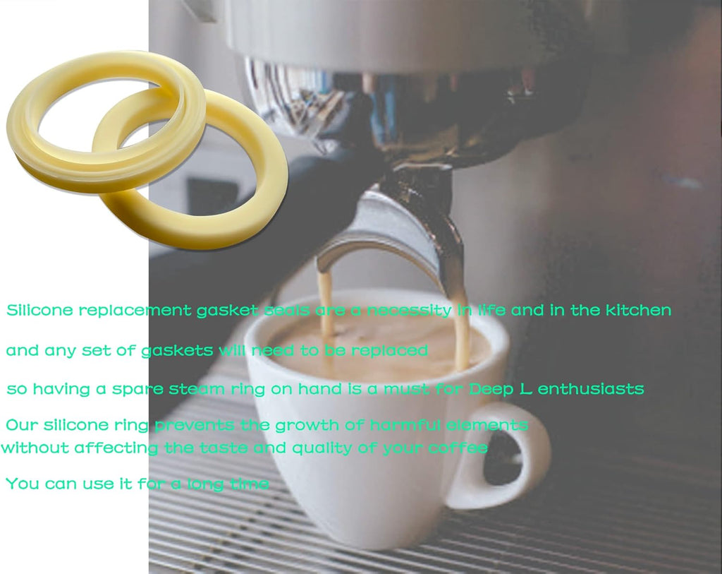 54mm Silicone Steam Ring, Grouphead Gasket Replacement Part for Breville Espresso Machine 878/870/860/840/810/500/450/ Sage 500/870/875/880/810/878 (2 Pack)
