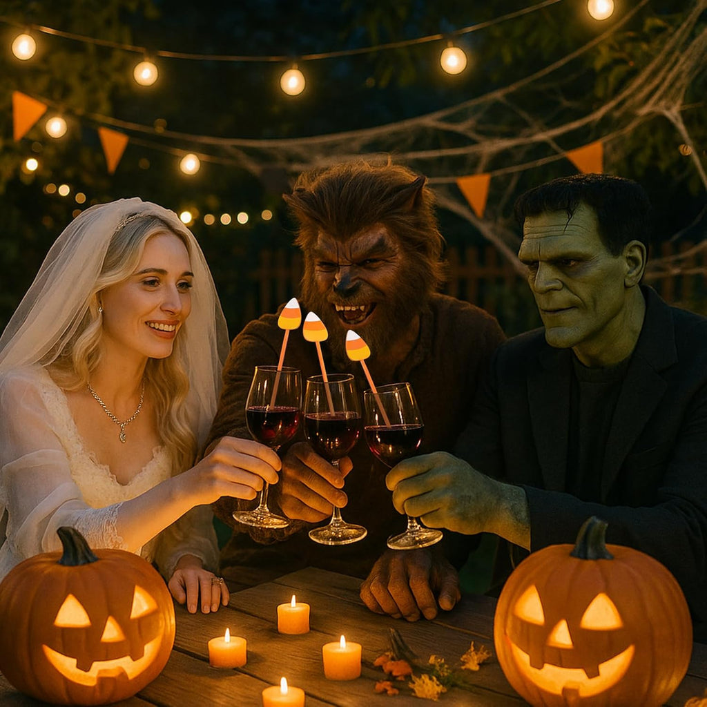 30 Pcs Halloween Swizzle Sticks Plastic Coffee and Cocktail Stirrers Fall Thanksgiving Drink Stirrers Cocktail Mixers for Halloween Fall Autumn Party Tea Coffee Bar Decoration(Popcorn)