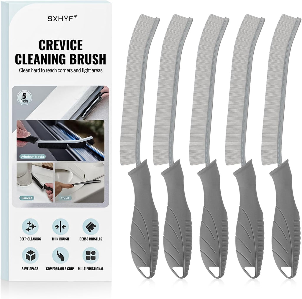 SXhyf Cleaning Brush - Hard Bristle Crevice Cleaning Brush, Multifunctional Gap Scrub Brush, Kitchen Essentials, Bathroom Cleaner Tools for Household Use, Home, Window, Toilet, Stove