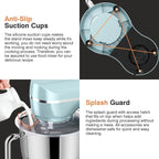 Mini Angel Stand Mixer,10-Speed Kitchen Electric Mixer,Tilt-Head Food Mixer with Dough Hook, Wire Whisk, Flat Beater, Stainless Steel Bowl (Blue2, 5QT)