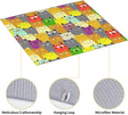 Charming Cat Dish Drying Mat, Highly Absorbent Microfiber Kitchen Counter Pad Reusable Washable, 16*18"